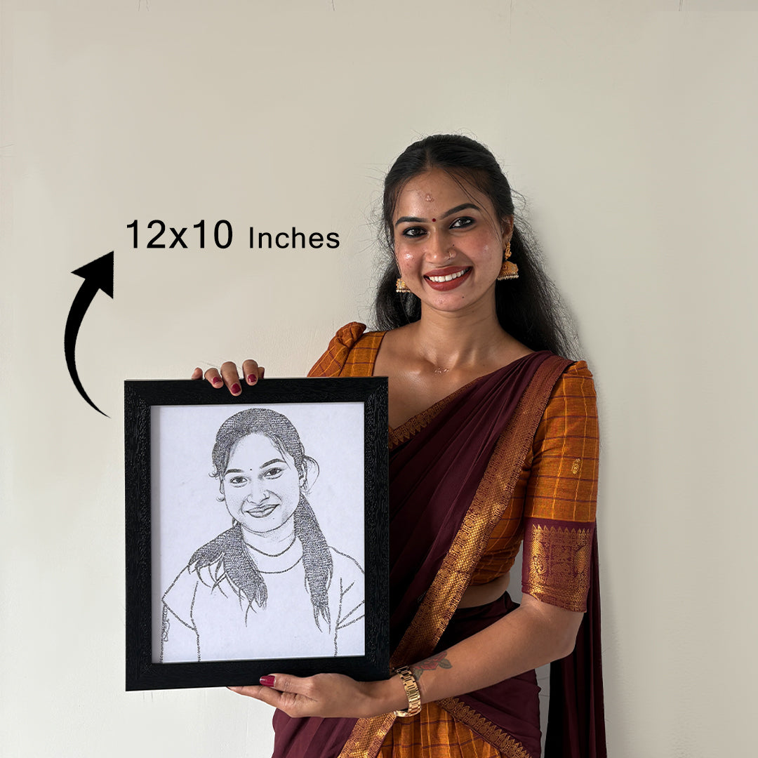 Portrait Made Using Words