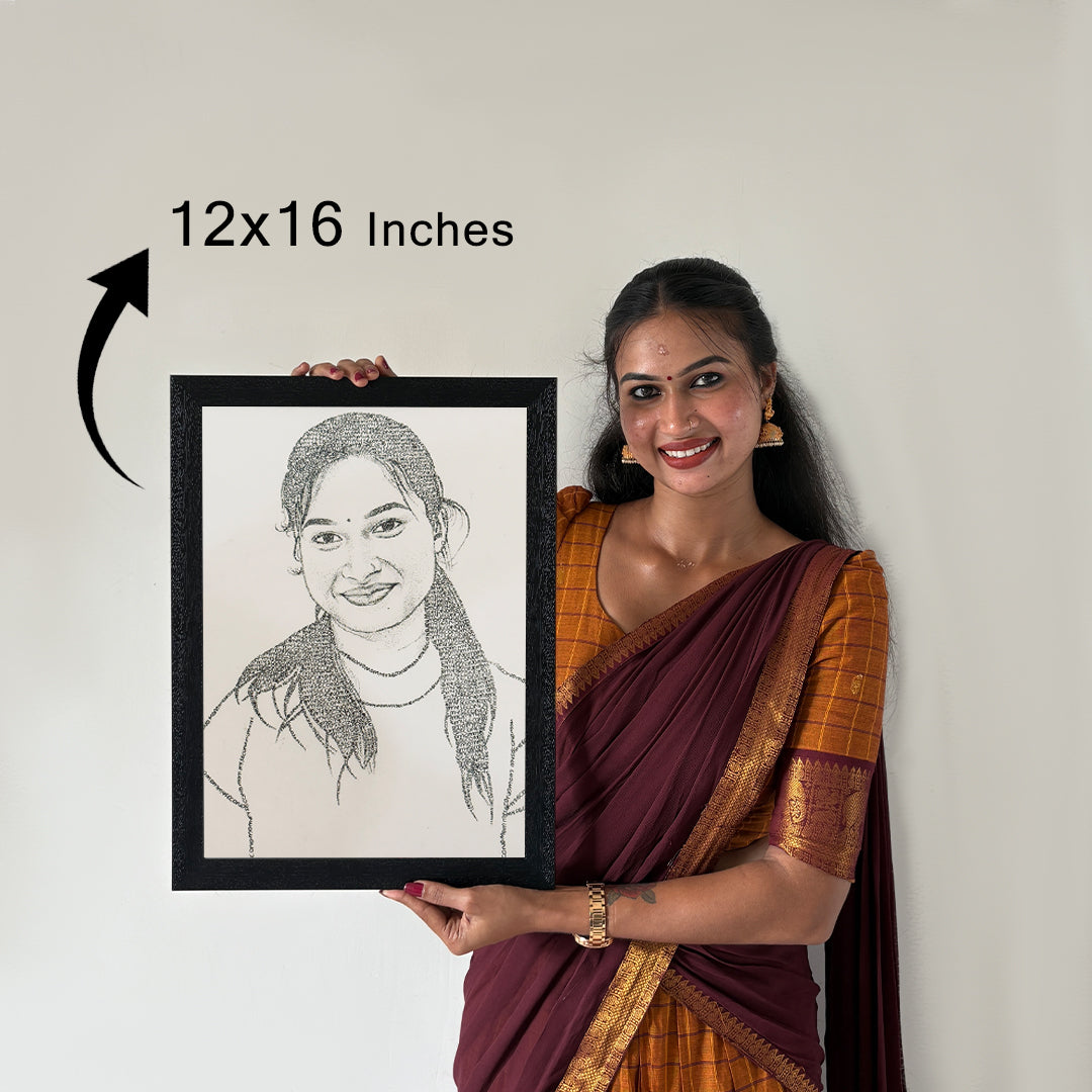 Portrait Made Using Words