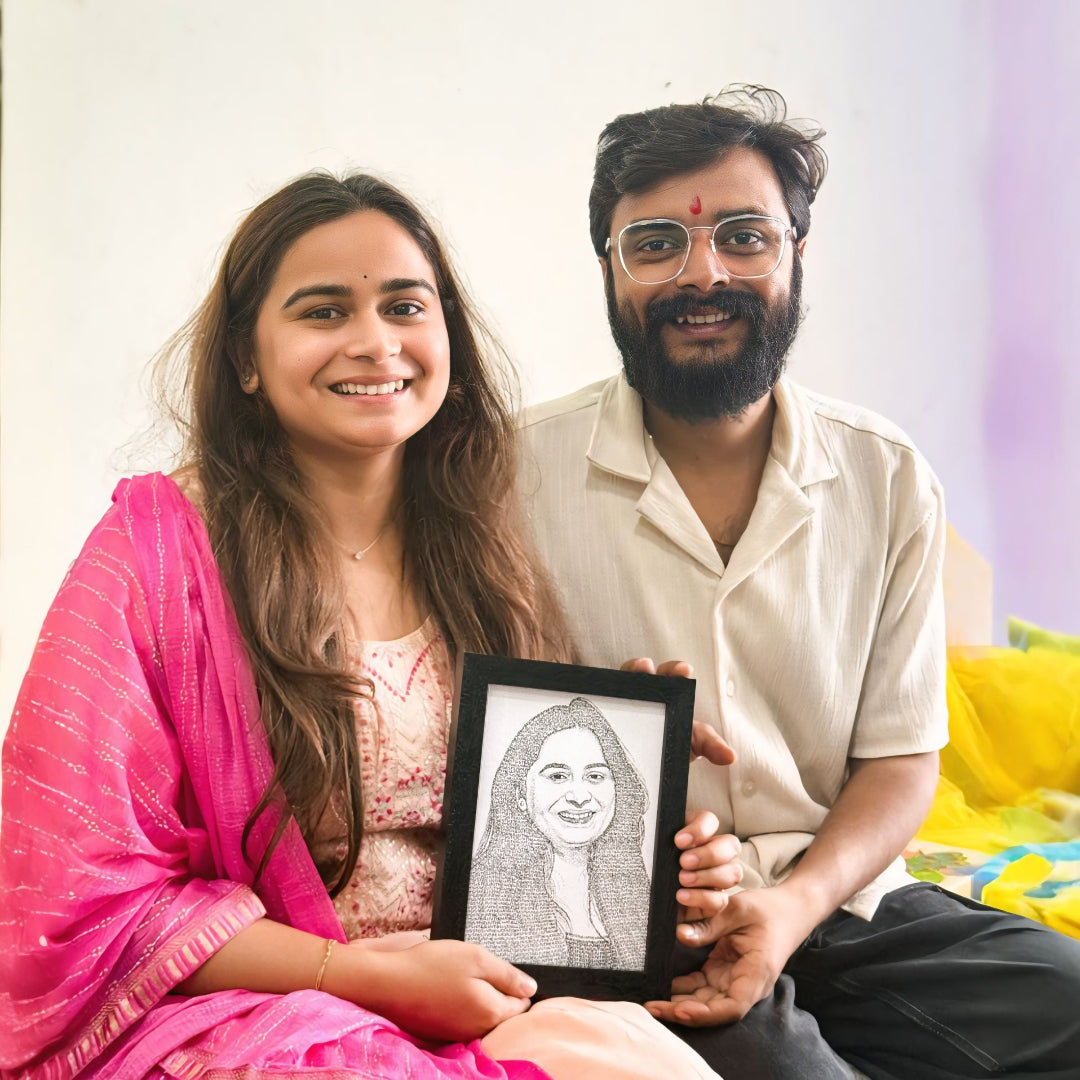 Portrait Made Using Words