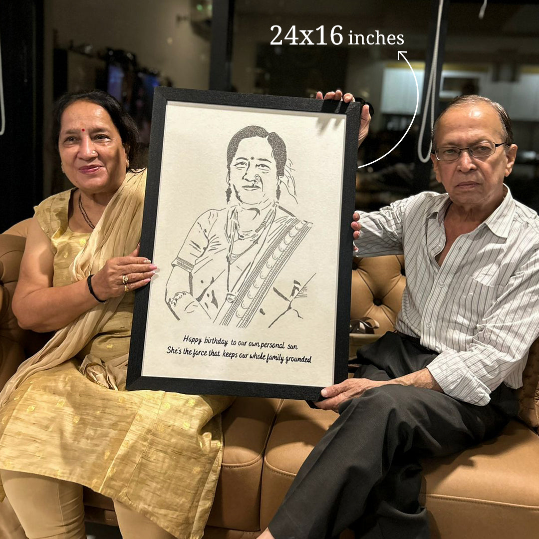 Portrait Made Using Words