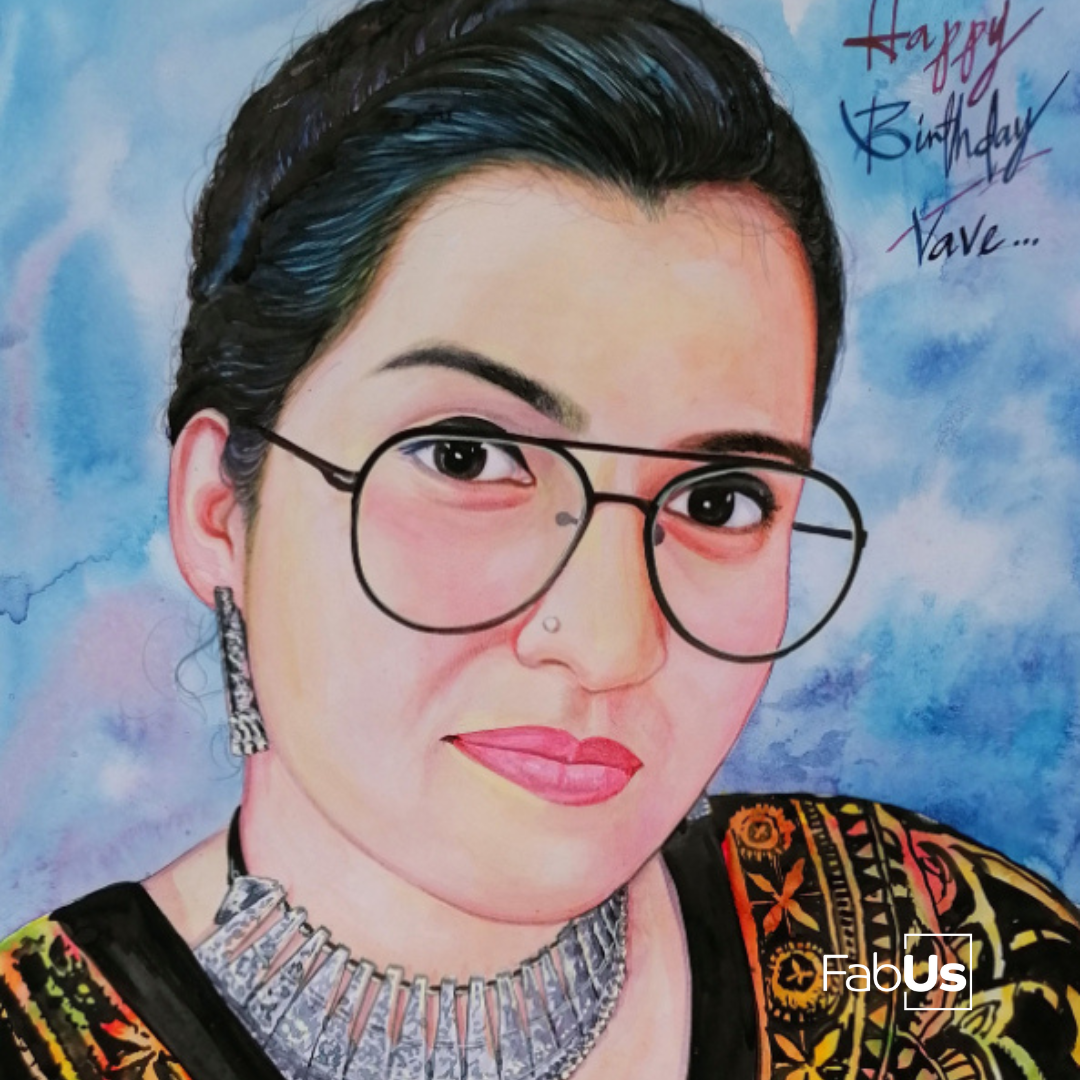Perfect Personalized Watercolor Portrait