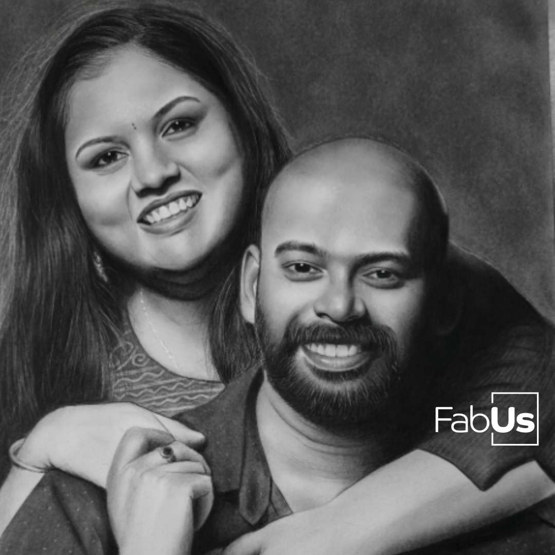 Customized Hand made Pencil Portrait Sketch