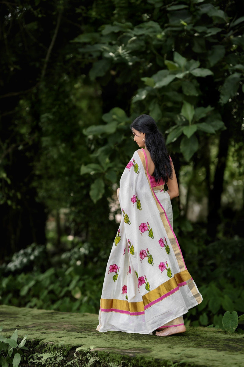 Chembarathi Poo Saree