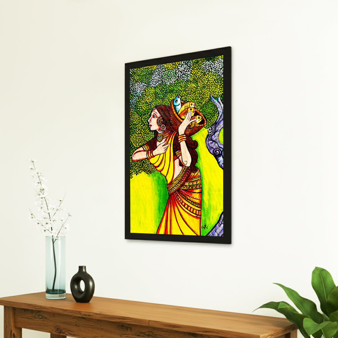 Forest Muse – Kerala Mural Painting