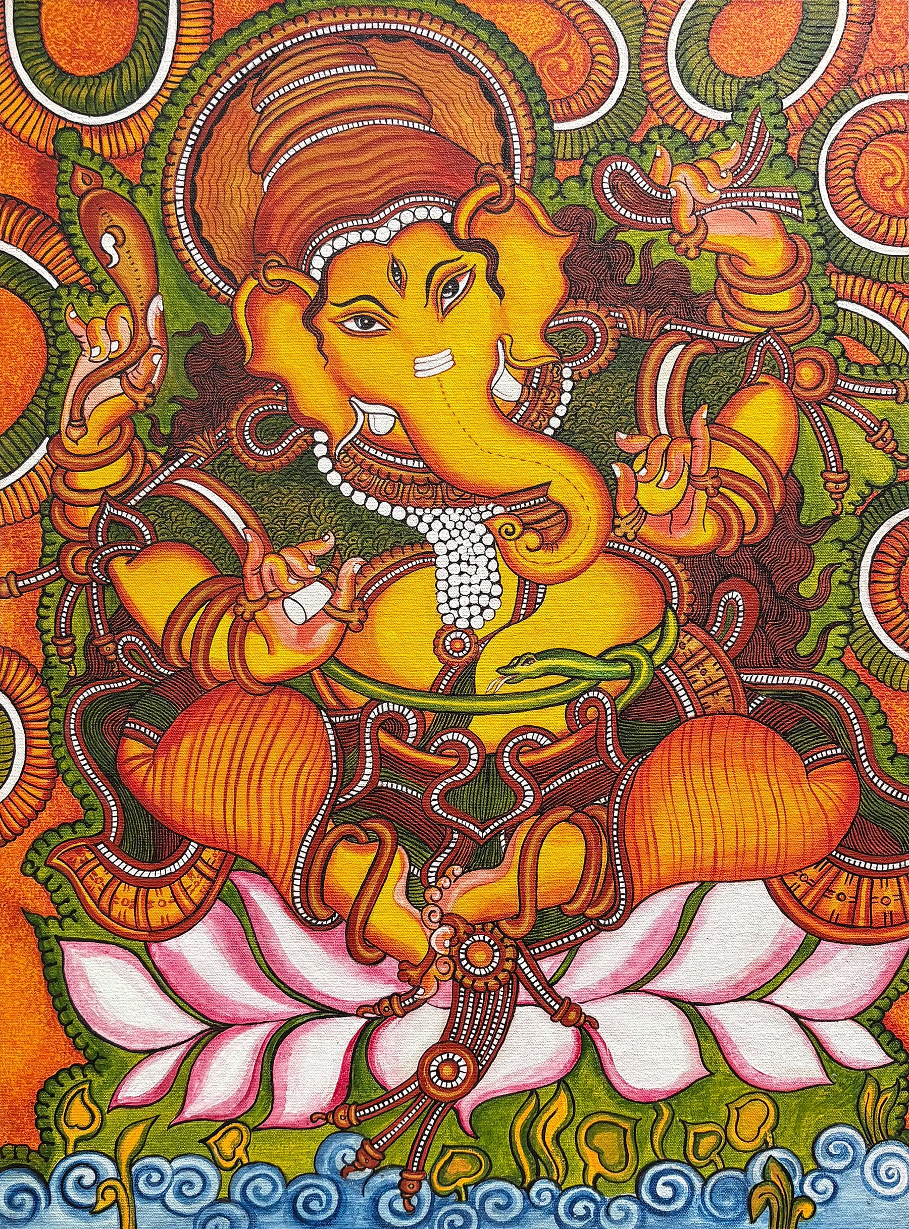 Padma Ganapathy - Kerala Mural Painting