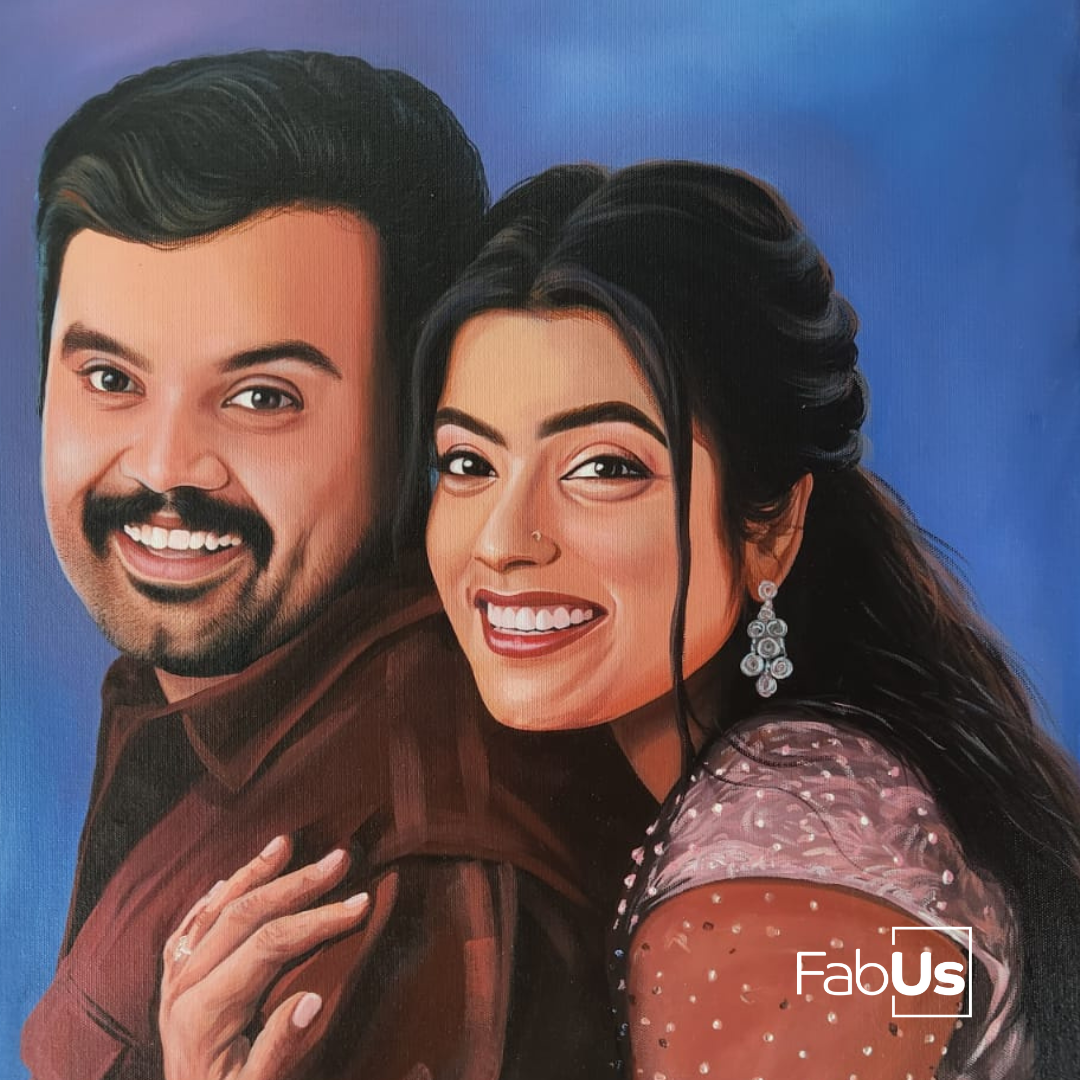 Acrylic Photo-to-Painting Portrait