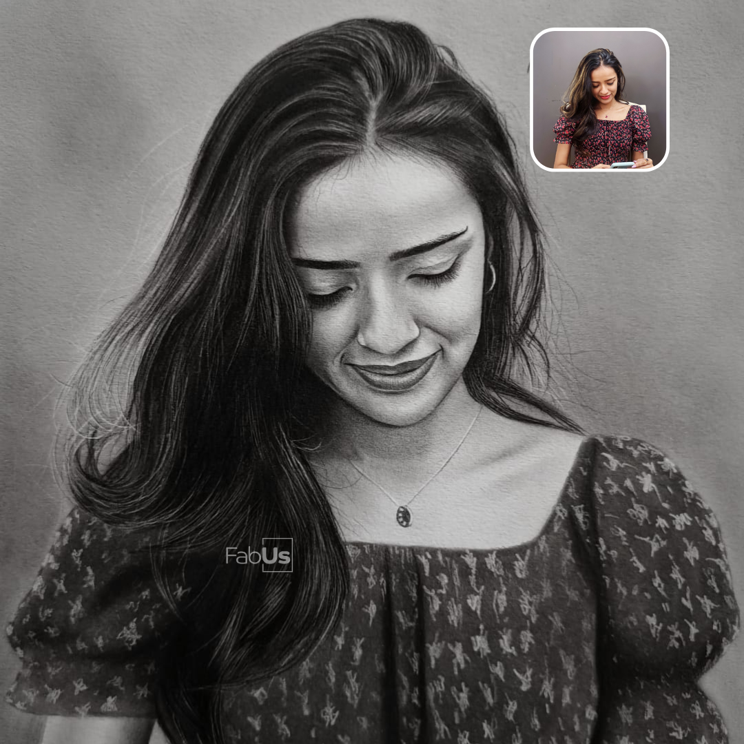 Premium Pencil Portrait Sketch
