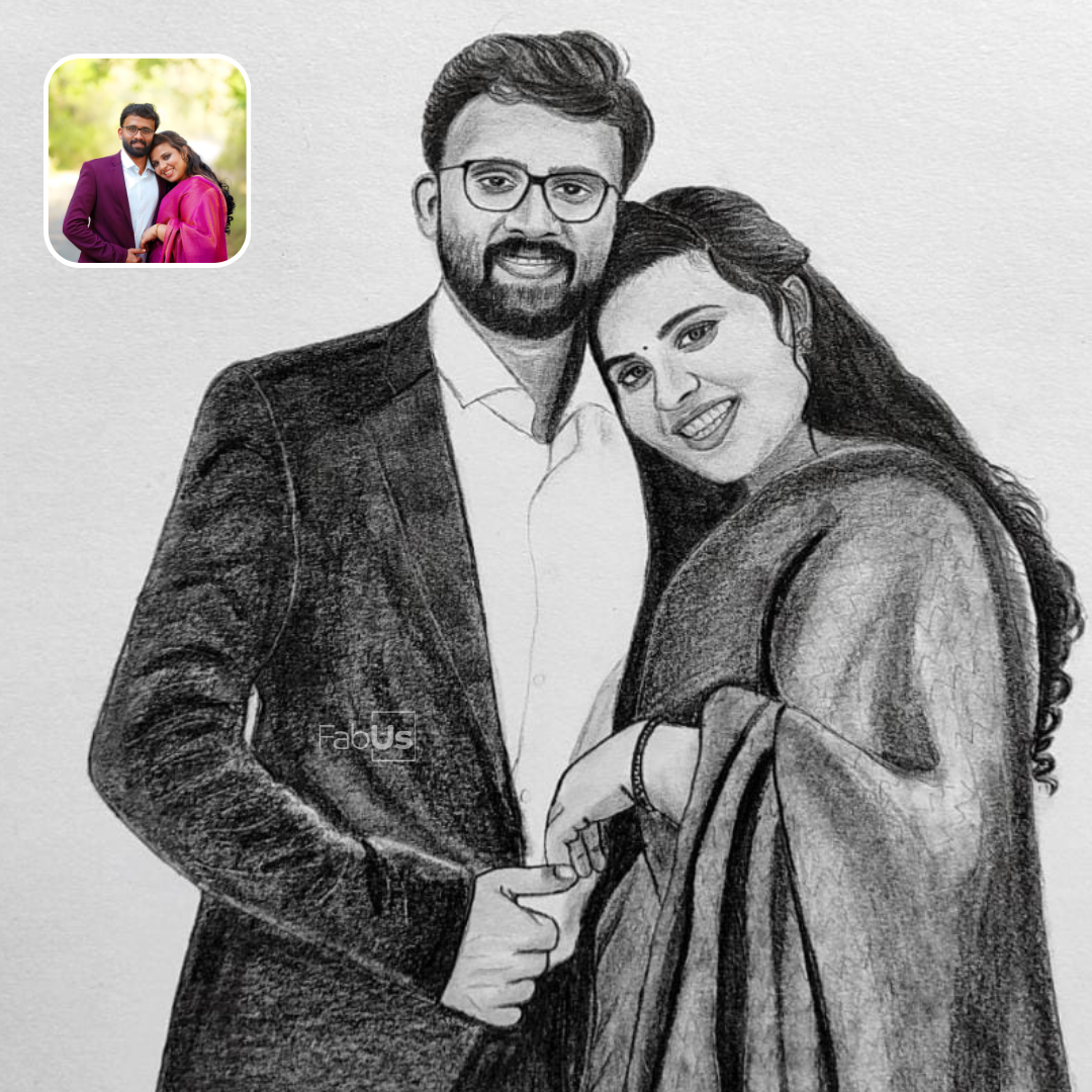 Personalized Pencil Portrait