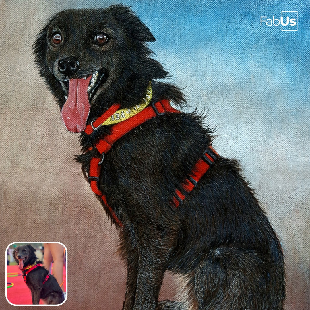 Acrylic Custom Hand Painted Pet Portraits