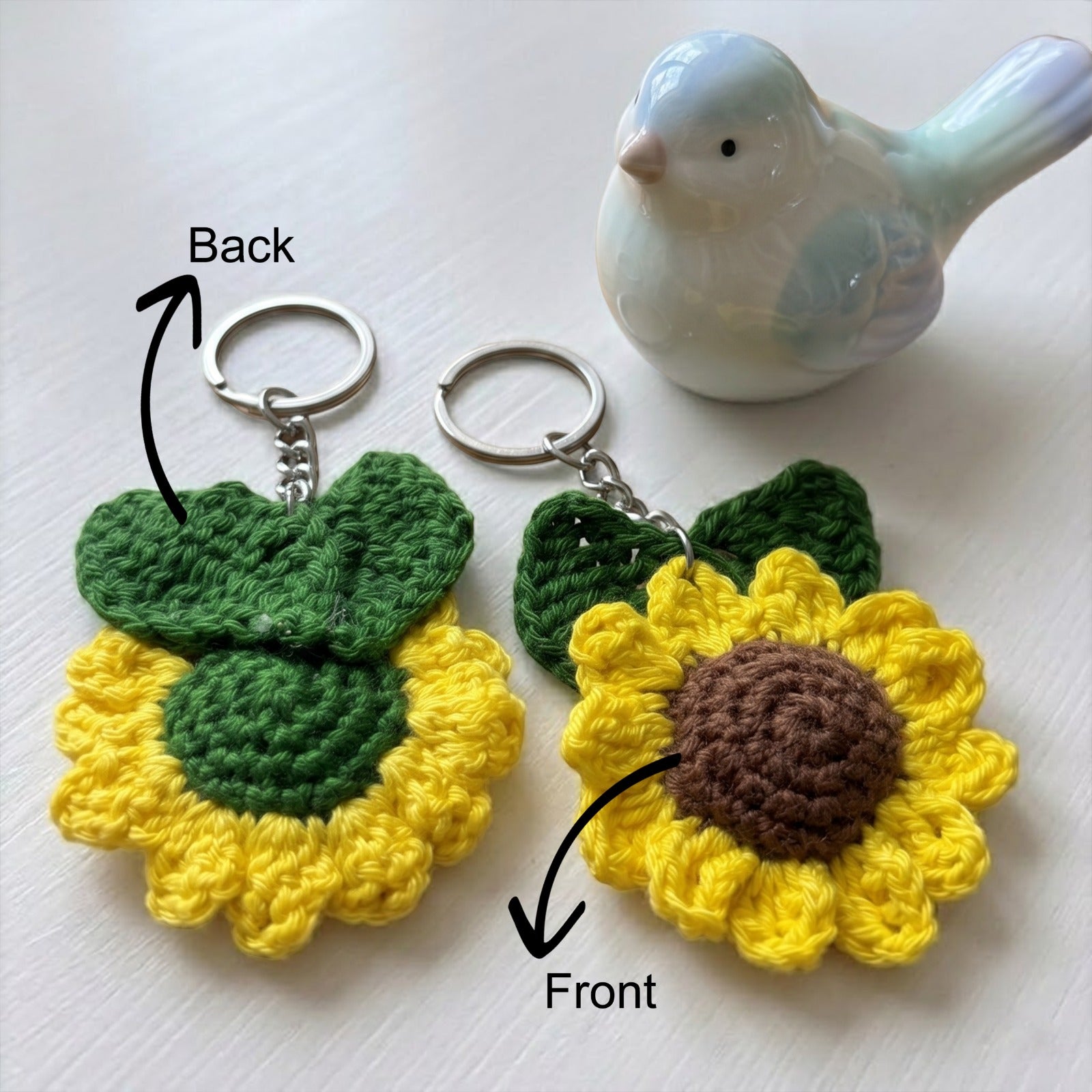 Crochet - Sunflower Key Chain