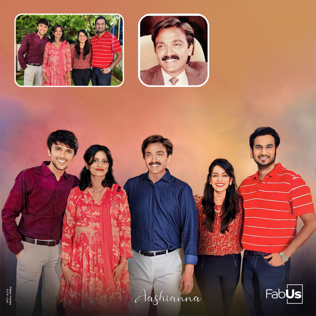 Digital Family Portrait Painting
