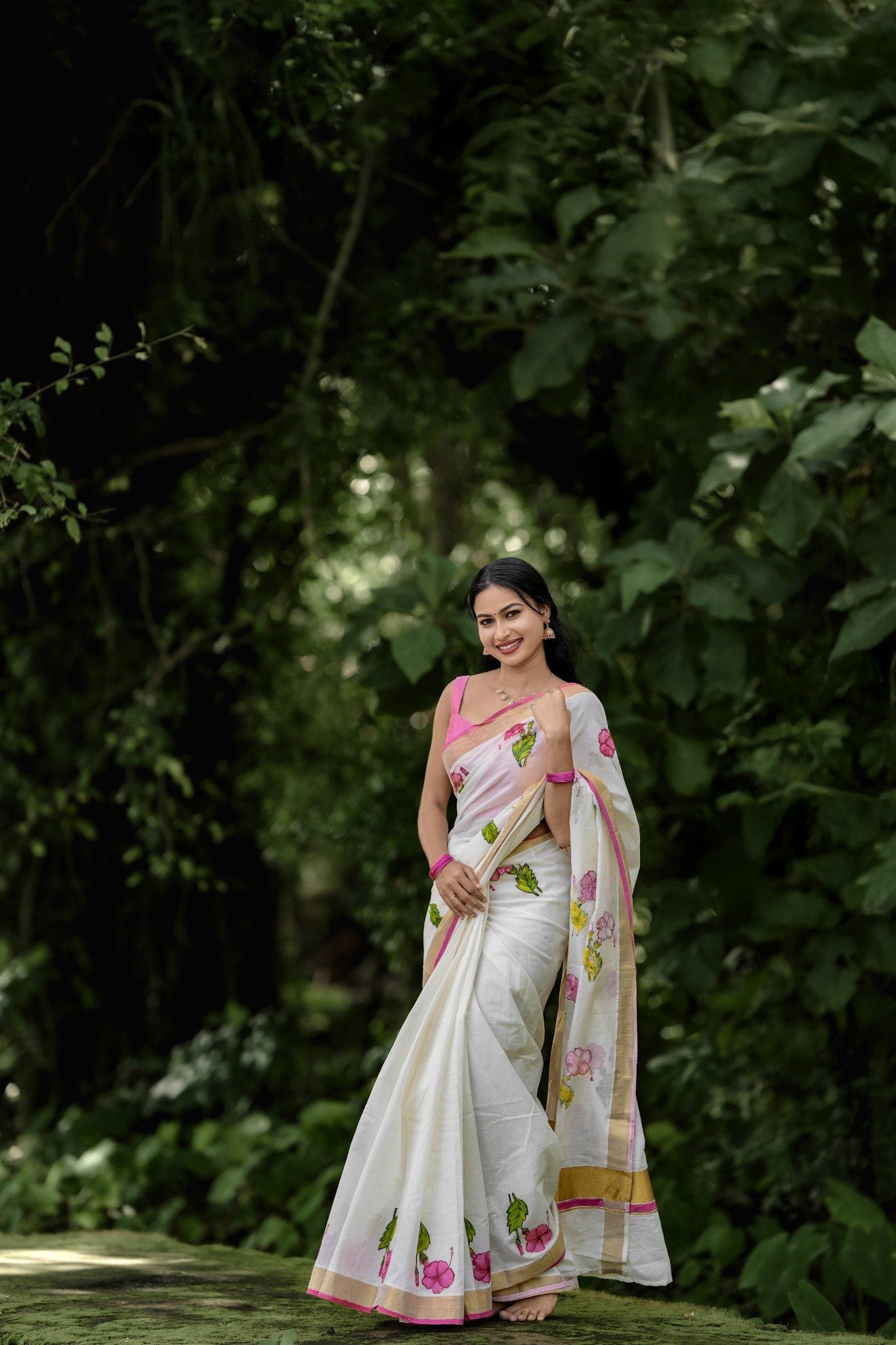 Chembarathi Poo Saree