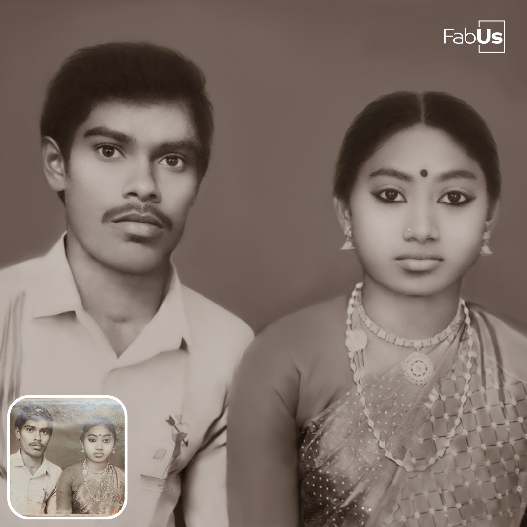 Old Handmade Portrait Painting