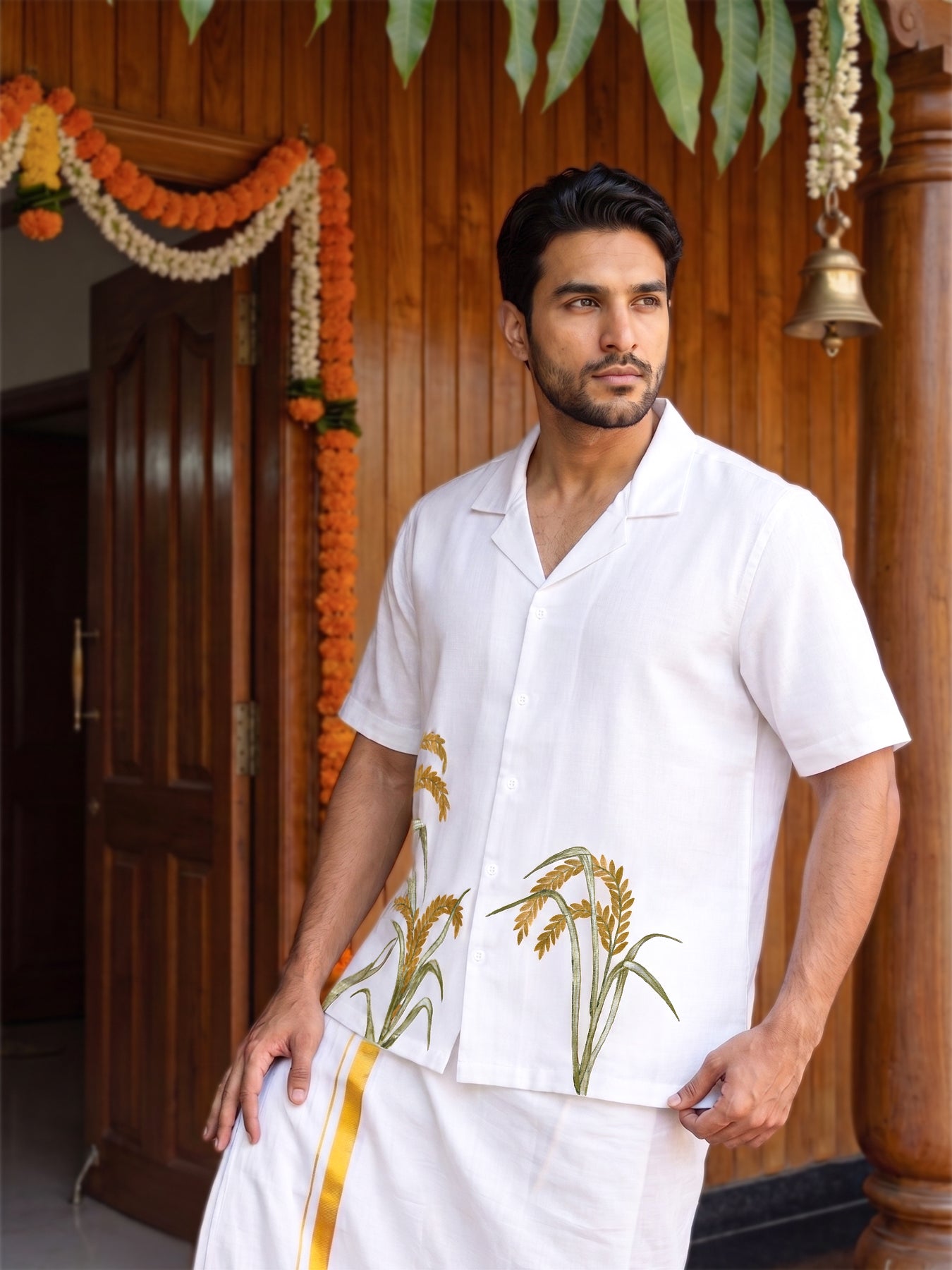 Nelkathir Hand-Painted Shirt