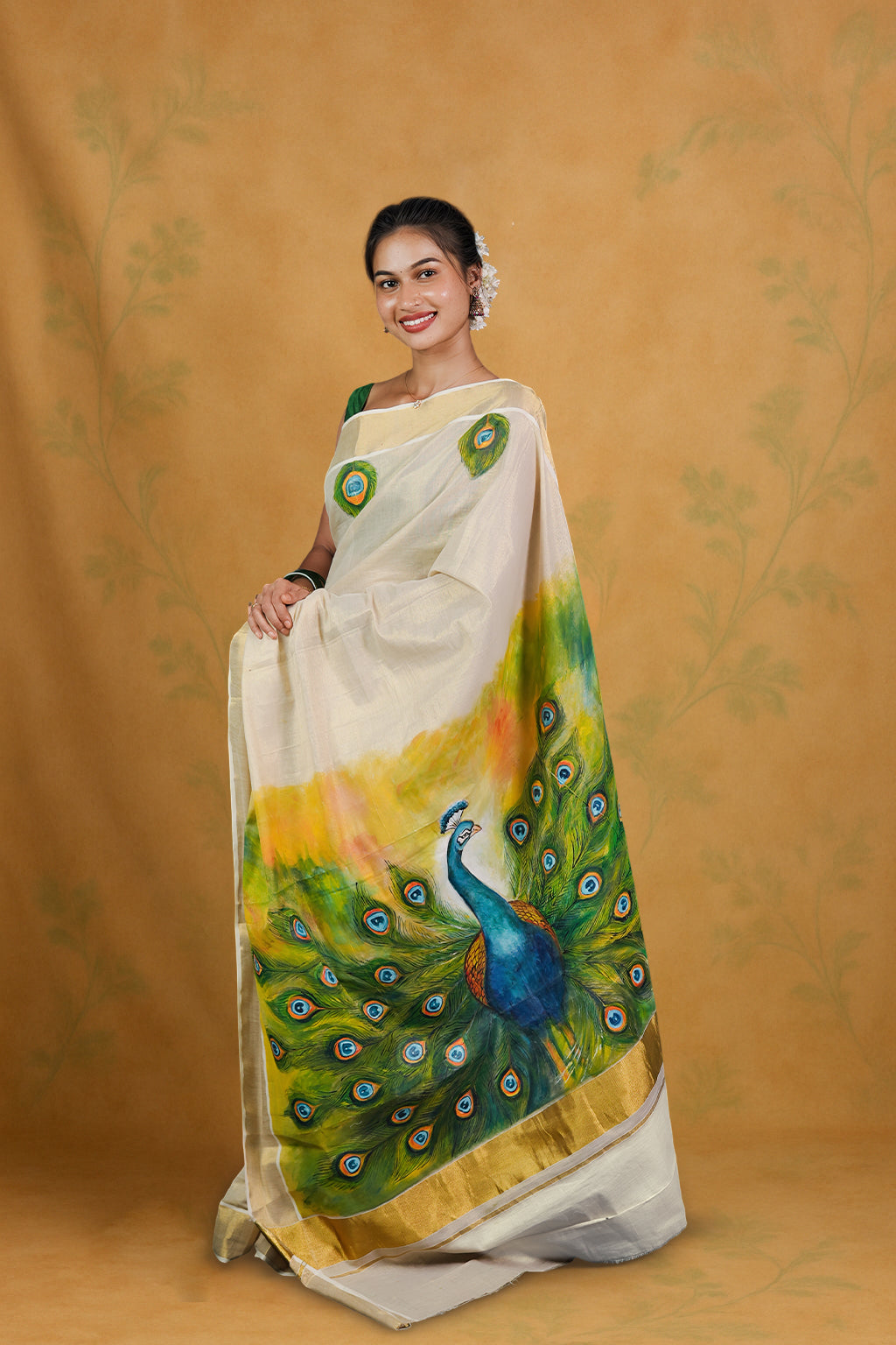 Royal Peacock Saree