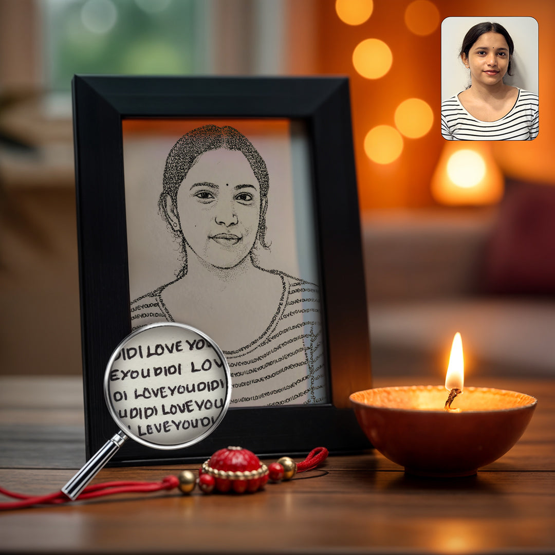 Portrait Made Using Words