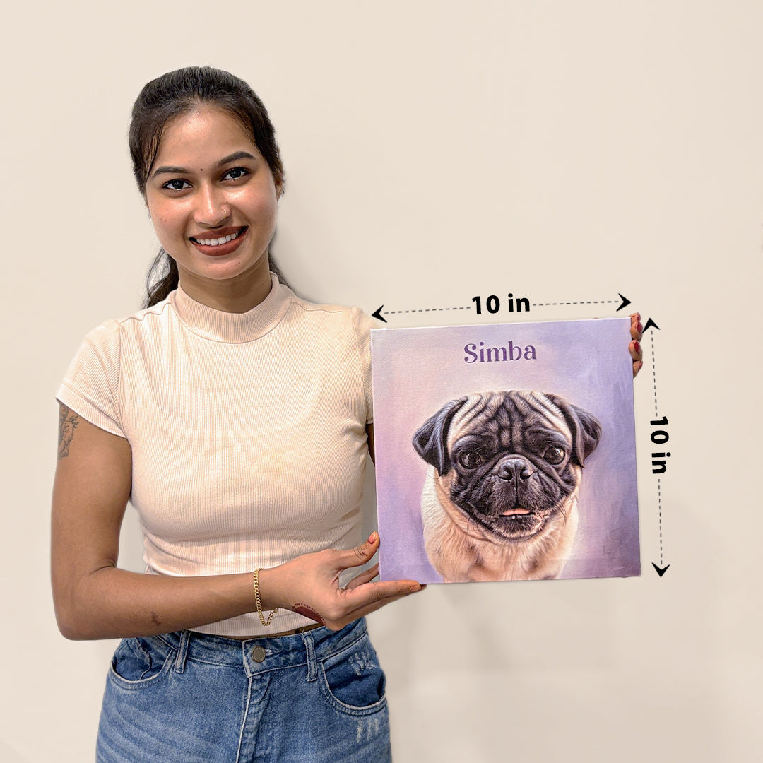 Digital Pet Portrait - Gallery Wrap