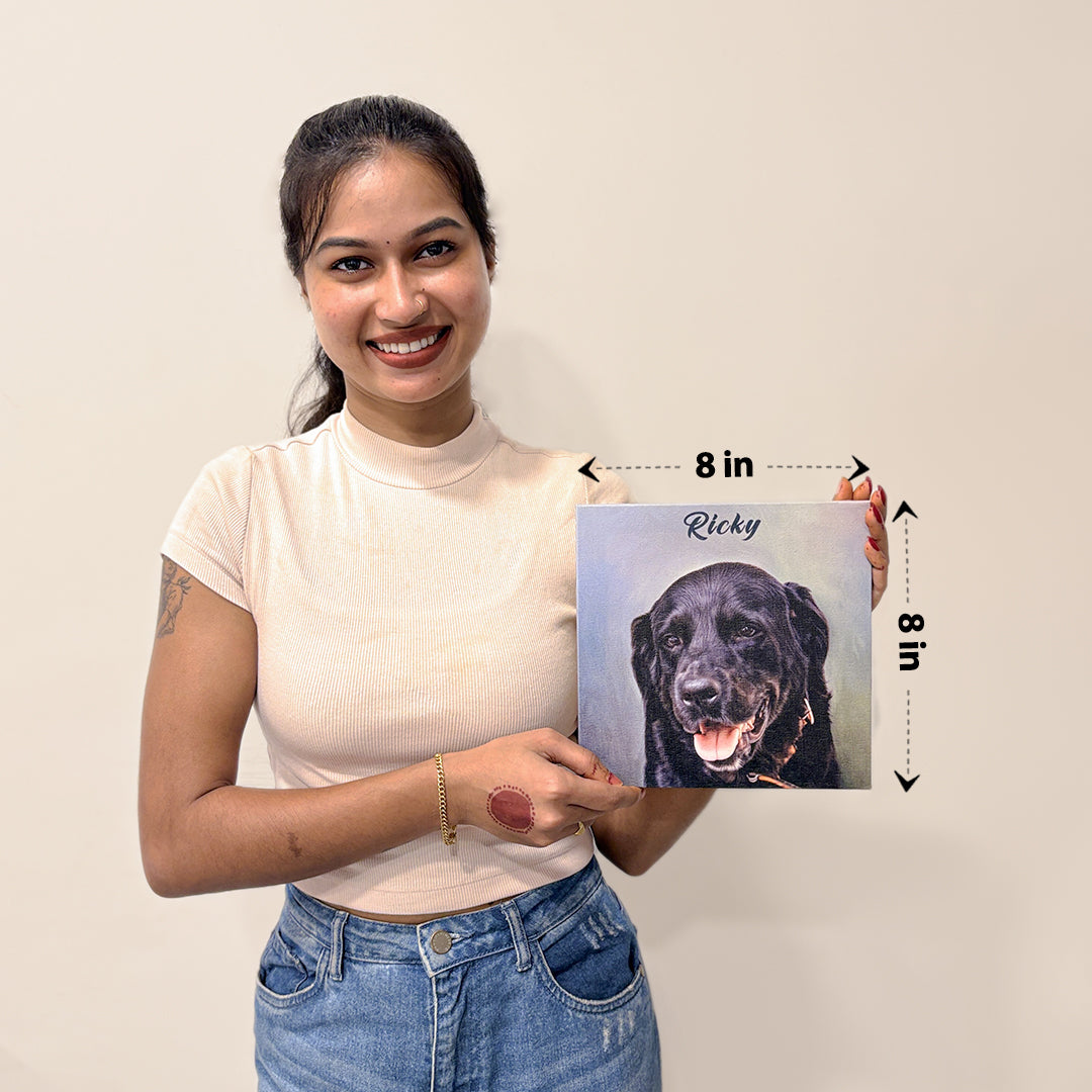 Digital Pet Portrait - Gallery Wrap
