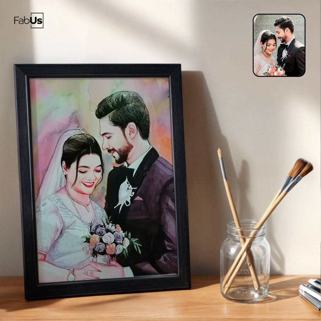 Personalised Hand-Painted Watercolor Portraits from Photos