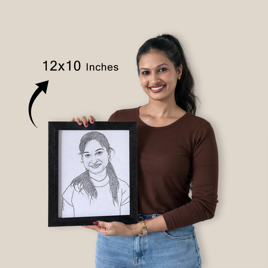 Portrait Made Using Words