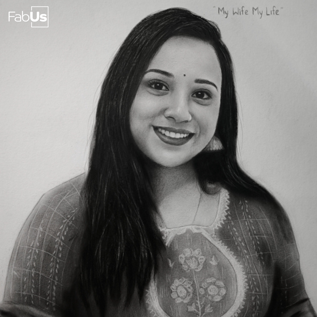 Personalised Premium Pencil Portrait Sketch