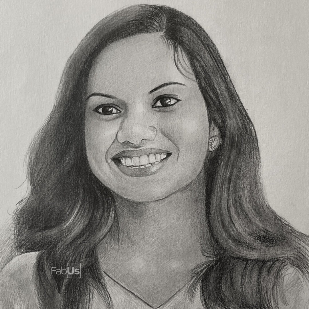Customized Pencil Portrait Sketch