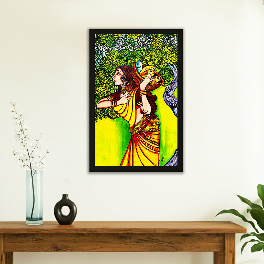 Forest Muse – Kerala Mural Painting