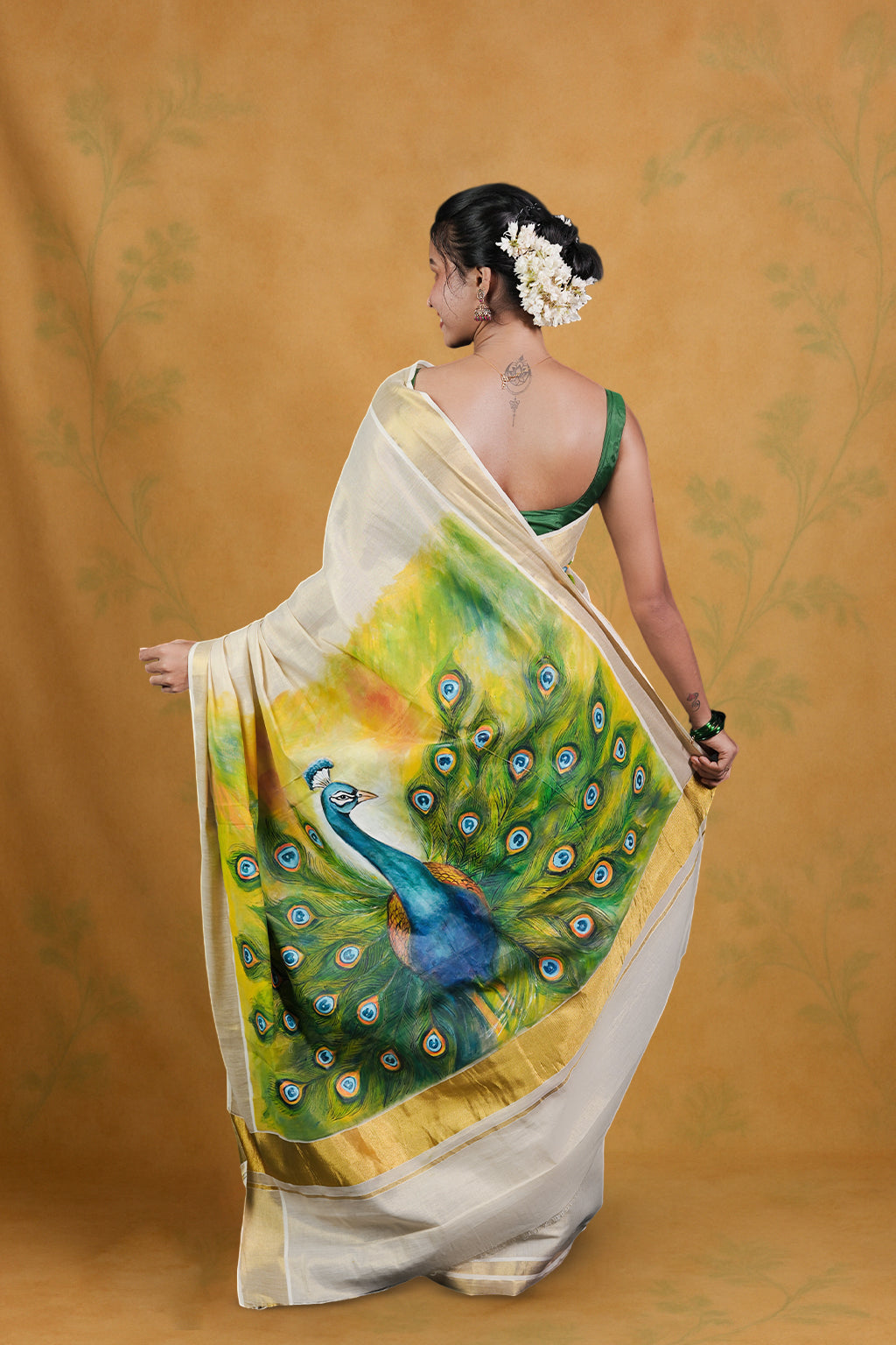 Royal Peacock Saree