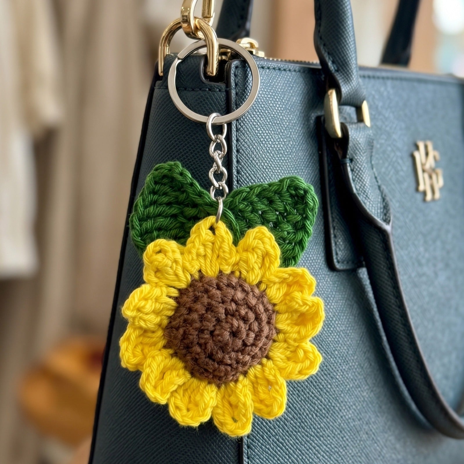 Crochet - Sunflower Key Chain