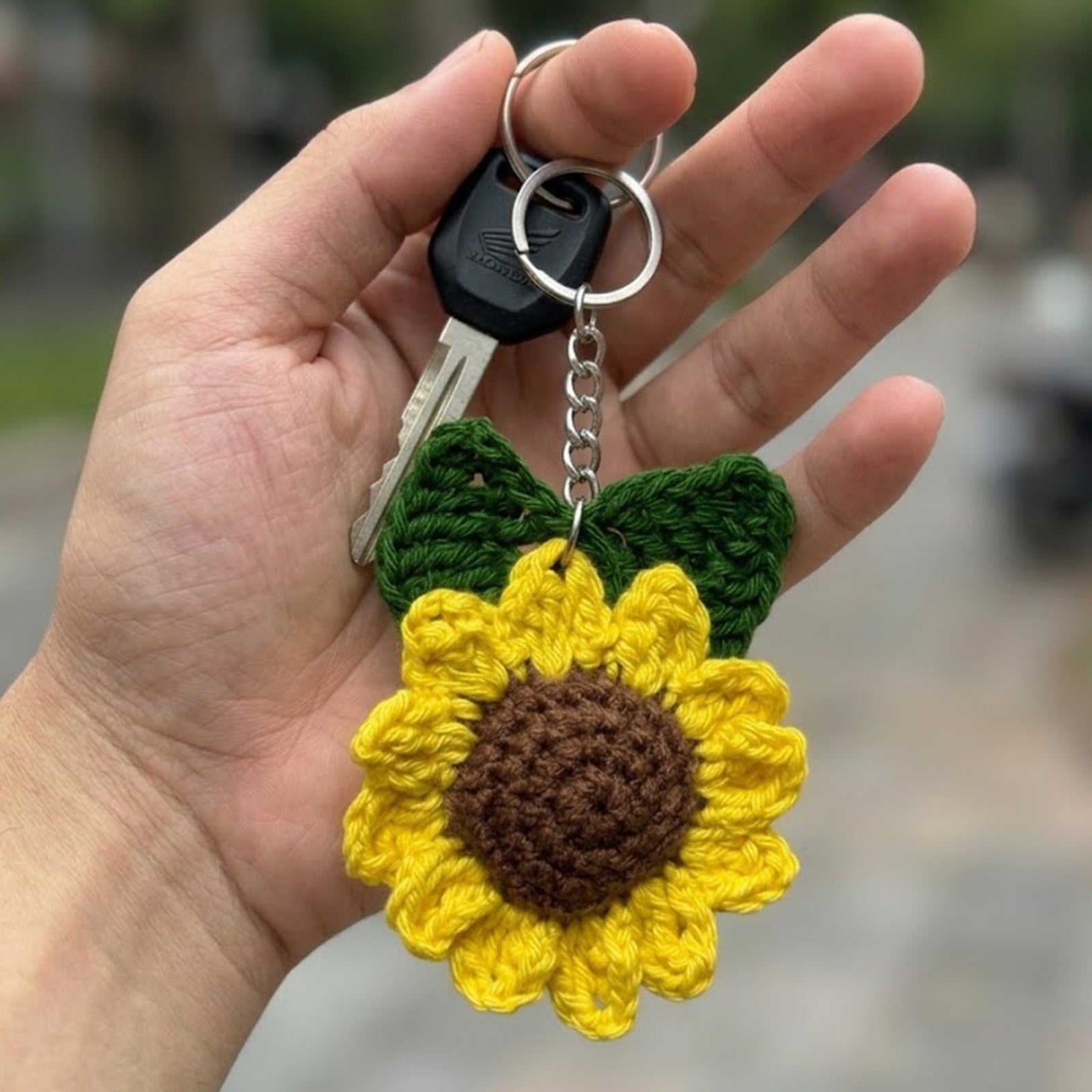 Crochet - Sunflower Key Chain