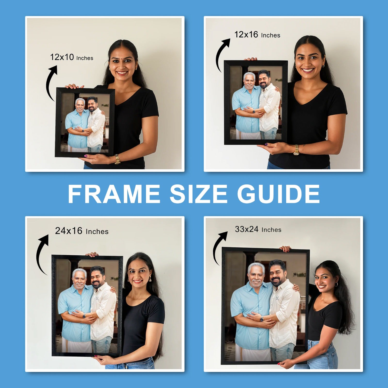 Family Portrait from Multiple Photos- Digital Merge Portrait