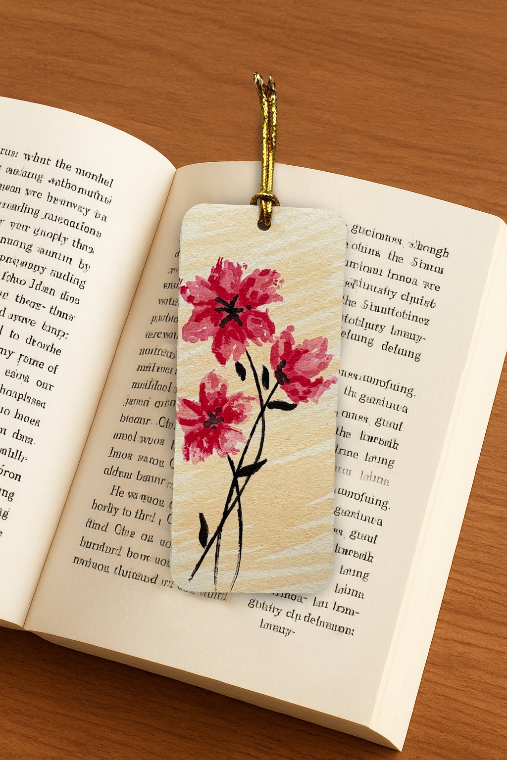 Hand-Painted Bookmark