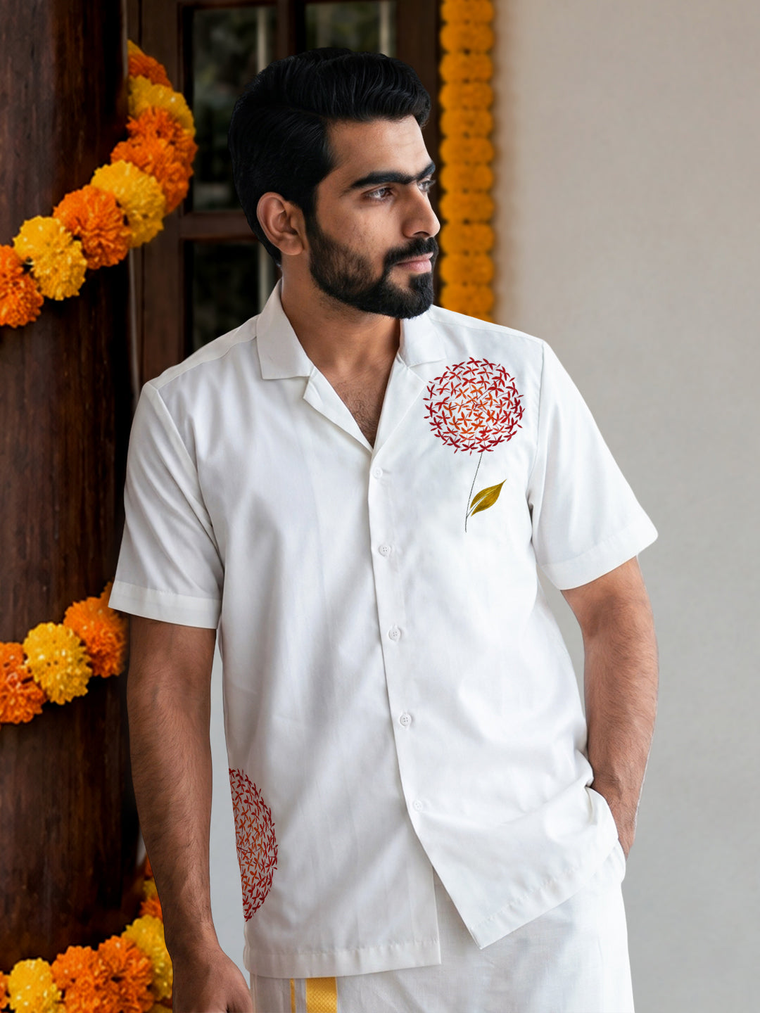 Chethi Poo Hand Painted Shirt
