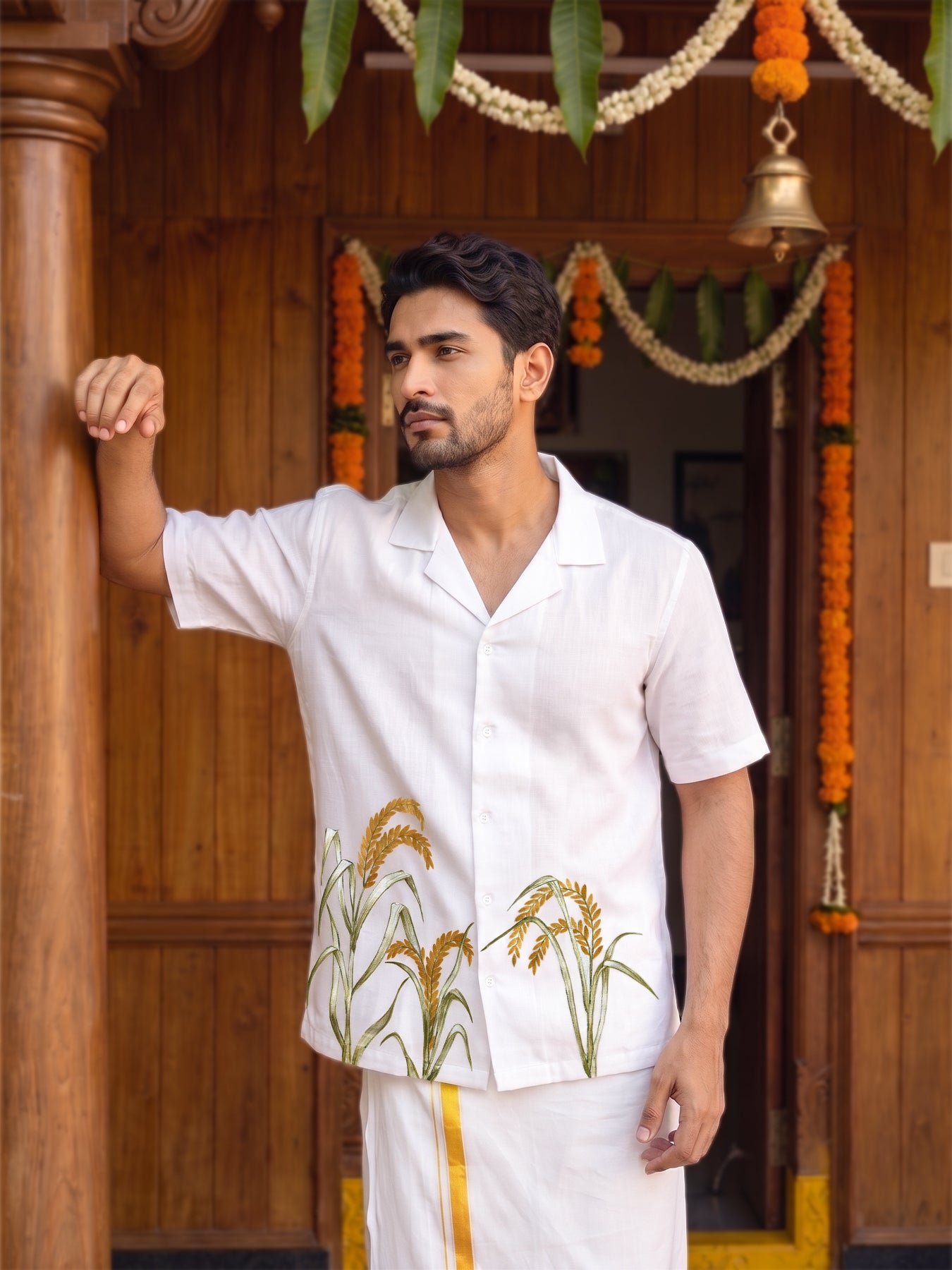 Nelkathir Hand-Painted Shirt