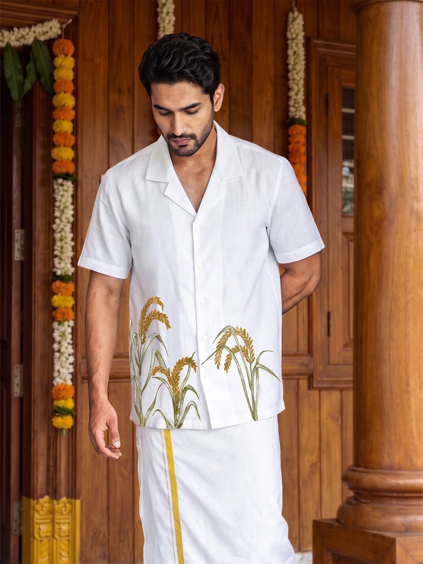 Nelkathir Hand-Painted Shirt