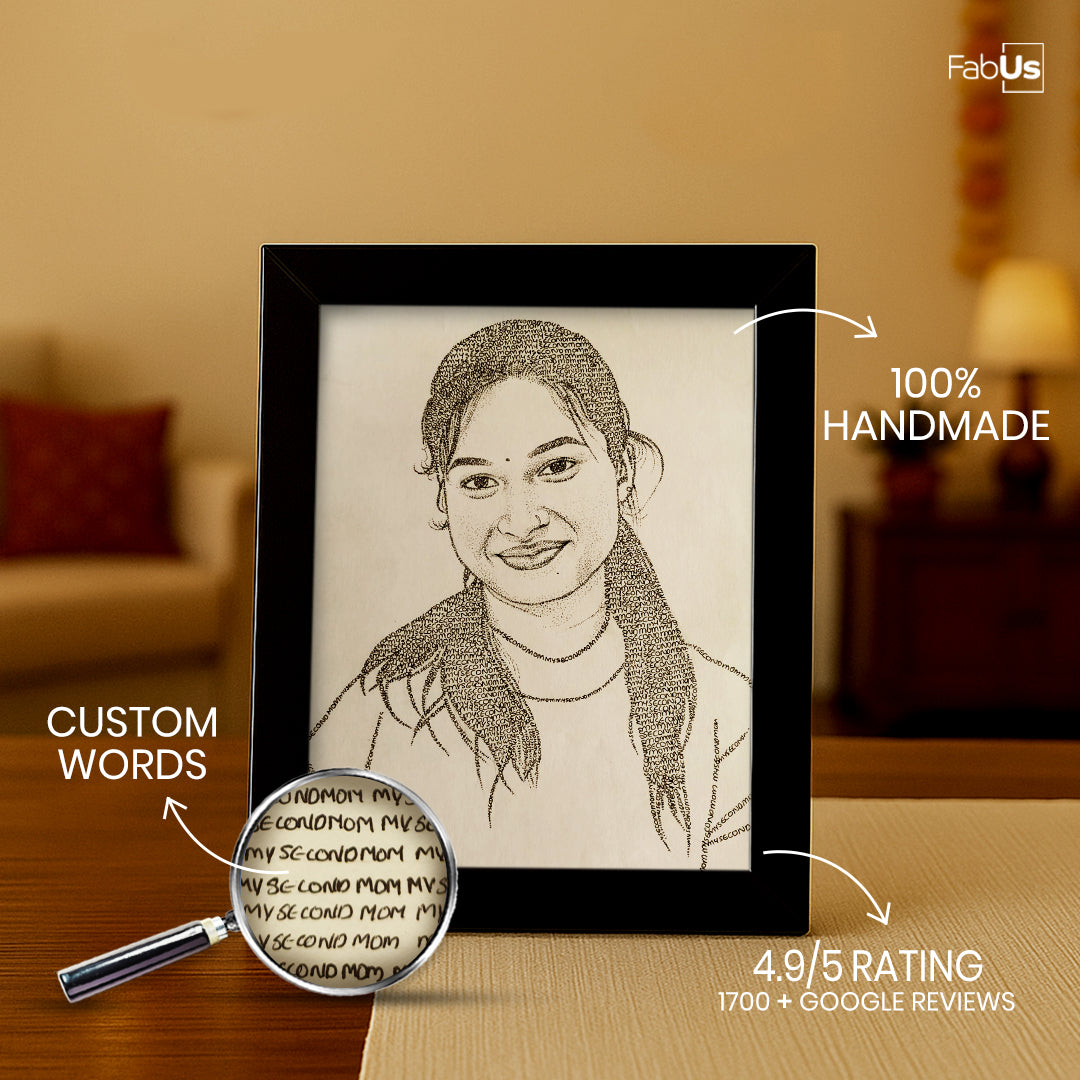 Portrait Made Using Words
