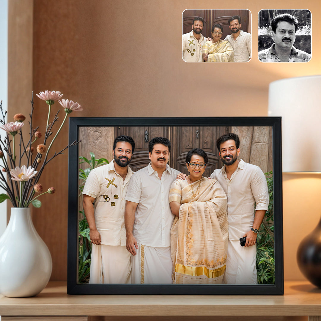 Family Portrait from Multiple Photos- Simple Merge Portrait